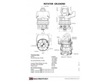 Rotator hydrauliczny Baltrotors GR104DBX / 10T
